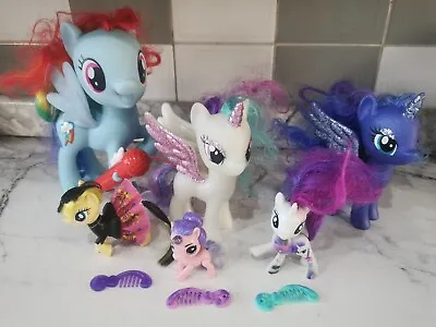 Buy My Little Pony Bundle Of 6 - Rainbow Dash | Princess Celestial & Luna & More • 9.99£