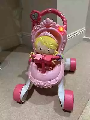 Buy Fisher Price Princess Stroll Along Musical Walker And Doll Set • 5.50£
