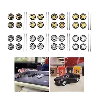 Buy 1:64  Model Car Alloy Rubber Wheel & Tires Accessories For Hot Wheel • 10.12£