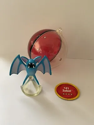 Buy Original 1999 CGTSJ Pokemon Hasbro 2  Plastic Zubat #41 Figure  +disc + Ball • 45£