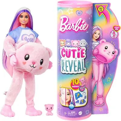 Buy Barbie Cutie Reveal Pink Bear. New • 28.78£