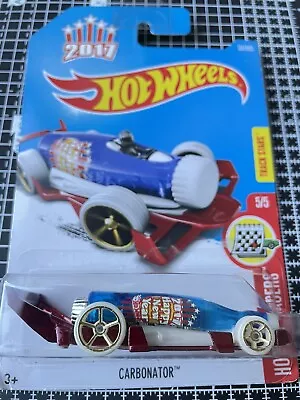 Buy Hot Wheels 2017: Carbonator New Year Holiday Racers 5/5 Long Card • 3.79£