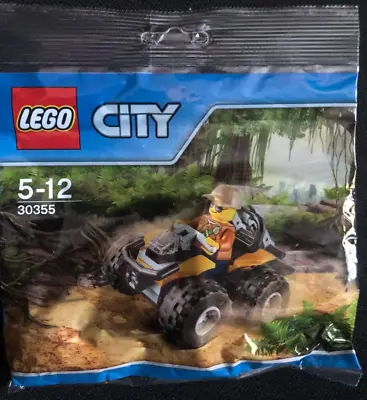 Buy LEGO City JUNGLE ATV QUAD BIKE Vehicle Polybag 30355 Set With Minifigure • 6.50£
