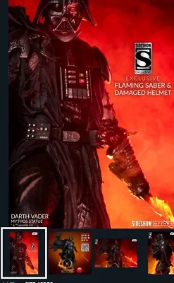 Buy Rare Star Wars Darth Vader Mythos EXC SECOND EDITION 2003691 New Sealed Sideshow • 1,455.16£