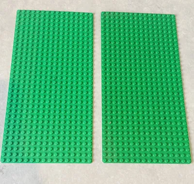 Buy LEGO 16x32 Green Thin Plate Baseplates Part 3857 Vintagex 2 32 X 16 Castle • 15.99£
