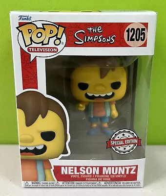 Buy ⭐️ NELSON MUNTZ 1205 The Simpsons ⭐️ Funko Pop Figure ⭐️ BRAND NEW ⭐️ • 22.10£