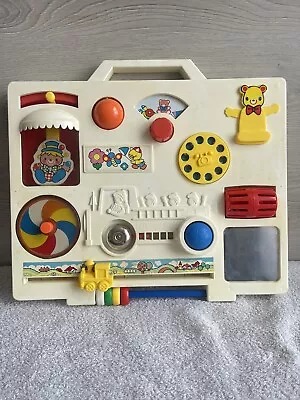 Buy Vintage Fisher Price Baby Activity Centre Busy Board. 1973, Complete, Working, • 10£