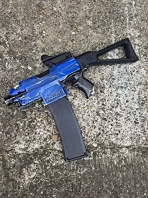 Buy Custom Painted Modified Nerf Stryfe Dart Blaster Blue + Worker Competition Pack • 119£