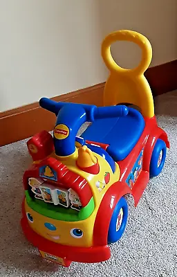 Buy Age 9 Months + Fisher Price Little People Ride On Car - Lightup Buttons, Sounds • 10£
