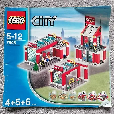 Buy LEGO City Fire Station Set 7945 - 100% Complete  • 39.99£