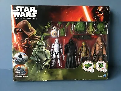 Buy Star Wars The Force Awakens Action Figure Set Five Figures & Accessories Boxed • 28£