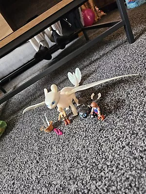 Buy Playmobil How To Train Your Dragon Light Fury With Baby Dragon - 70038 • 35.99£