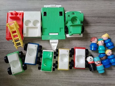Buy Lot Of 8 Vehicles, 7 Characters FISHER PRICE Vintage LITTLE PEOPLE • 10.28£