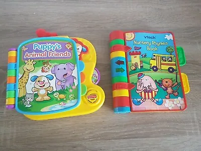 Buy 💕 Fisher Price Puppy's Animal Friends Musical Story Book + Vtech  💕 K6 • 16.99£