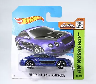 Buy Hot Wheels Bentley Continental Supersports In Blue From HW Workshop Series CFL68 • 4.99£