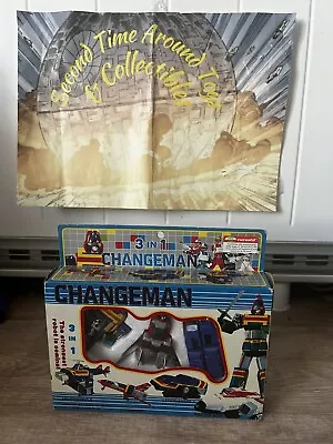 Buy Vintage Bandai KO Dengeki Sentai Changeman 3 In1 Transform Robo 1983 Complete • 90£