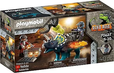 Buy Playmobil Dino Rise Triceratops Battle For The Legendary Stones Robot 70627  • 14.39£