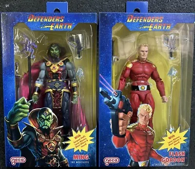 Buy Defenders Of The Earth 7  Flash Gordon & Ming Neca Action Figures 2021 Set Of 2 • 106.80£