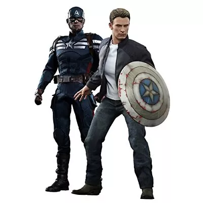Buy Movie Masterpiece Winter Soldier Captain America & Steve Rogers Figure Set • 216.79£