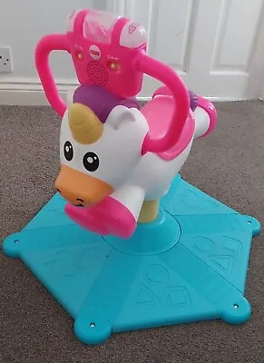 Buy Fisher-Price Bounce And Spin Unicorn Ride On • 25£