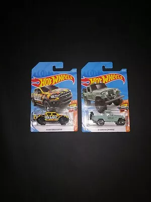 Buy Hot Wheels Hot Tracks Bundle X2 Cars 19 Ford Ranger, 67 Jeepster Brand New... • 5.95£