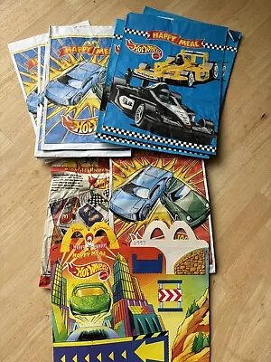 Buy Sealed 1990’s McDonald’s Hot Wheel Toys X37 With Happy Meal Bags • 70£
