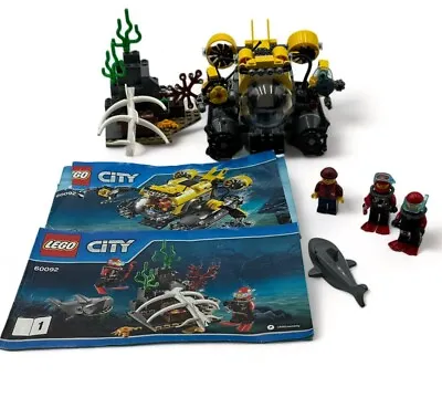 Buy Lego City 60092 Deep Sea Submarine Retired With All Pieces & Minifigures 2015 • 27.50£