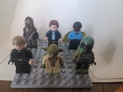 Buy 6 X Lego Star Wars Mini Figures. Luke, Yoda, Boba Fett, Chewie, Han, Lando. • 9.99£