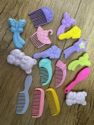 Buy Vintage 80s My Little Pony G1 Brushes & Combs Bundle - MLP Inc Butterfly Brush • 10£