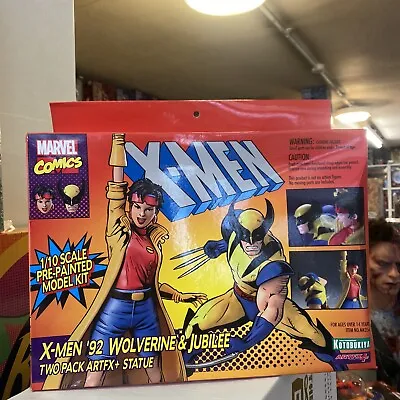 Buy Kotobukiya X-Men 92 Wolverine & Jubilee Artfx+ 1:10 Scale Pvc Statues Official • 80£
