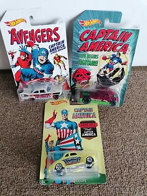 Buy Hotwheels Avengers Vehicles Captain America Series 3 Cars • 10£