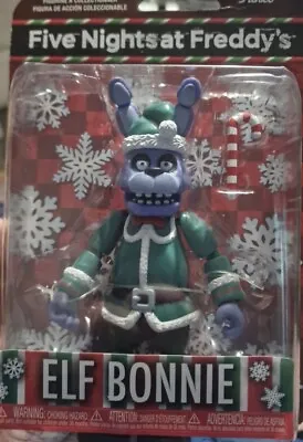 Buy Five Nights At Freddys FNAF Holiday Elf Bonnie Figure Collect Funko Purple RARE • 23.99£