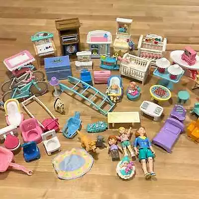 Buy Bundle Large Lot Vintage 93 Fisher Price Dream Dollhouse First Family Furniture • 137.02£