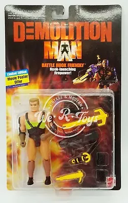 Buy Demolition Man Battle Hook Friendly Action Figure 1993 Mattel No 11115-0910 NRFP • 143.67£