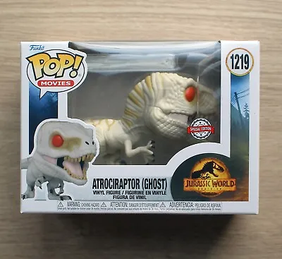 Buy  Funko Pop Jurassic World Atrociraptor Ghost (Box Damage) + Free Protector • 11.99£