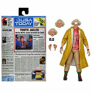 Buy NECA Ultimate Doc Brown Back To The Future Part 2 2015 Action Figure IN STOCK • 30.56£