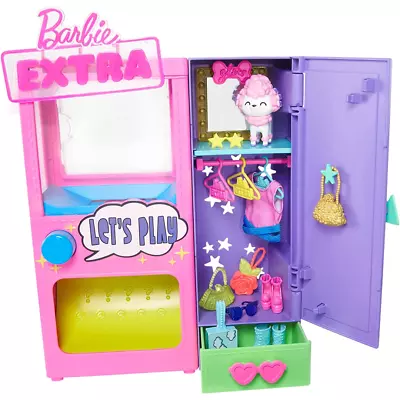 Buy Barbie Extra Surprise Fashion Playset With 20 Pieces & Pet Poodle Closet Mattel • 16.99£