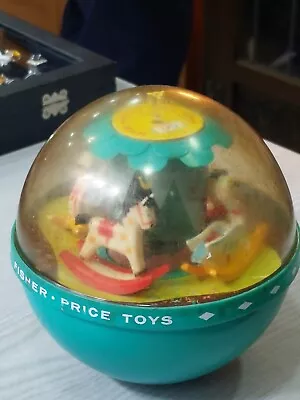 Buy Vintage Fisher Price Roly Poly Chime Ball Toy 1966 Retro • 18.50£