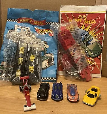 Buy Hot Wheels - McDonalds Happy Meal Toys Lot Of 7 + 2 Bags 90’s • 3£
