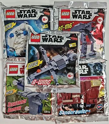 Buy LEGO STAR WARS Sandcrawler AT-M6 B-Wing Resistence Bomber Millenium Falcon Packs • 24.99£