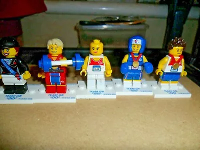 Buy Lego - Original Olympic Minifigure - X 5  - Horse Rider, Boxer, Weight Lifter • 50£