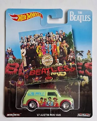 Buy Hot Wheels Pop Culture The Beatles ‘67 Austin Mini Van Green Real Riders  • 29.99£