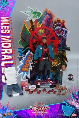 Buy 1/6th Hot Toys MMS567 Miles Morales Figure Spider-Man Into The Spider-Verse • 270£