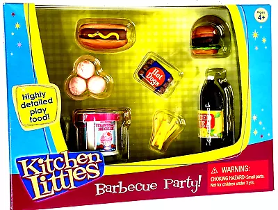 Buy KITCHEN LITTLES BBQ BARBECUE PARTY! 10 PIECES Of HIGHLY DETAILED PLAY FOOD MIP • 95.04£