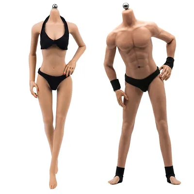Buy 1/6 Female Male Figure Seamless Body Doll Fr 12  Phicen TBLeague Hot Toys Suntan • 48.56£