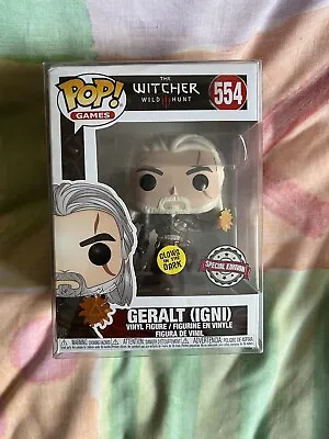 Buy Geralt (Igni) Funko Pop 554 - The Witcher 3 Wild Hunt - SE Glow In The Dark • 32£