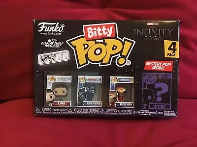 Buy Funko Bitty Pop! - The Infinity Saga - 4-Pack - Bitty Display Shelf Included • 11.99£