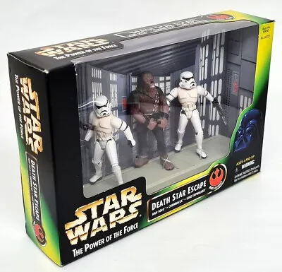 Buy Kenner Death Star Escape Han Luke Stormtoopers & Chewie POTF Star Wars Figure • 49.99£