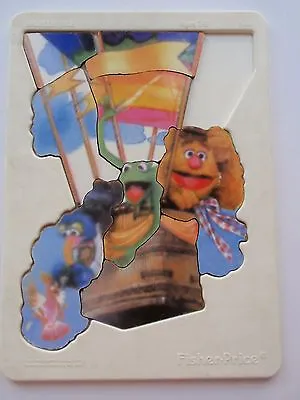 Buy Vintage Fisher Price Hard Plastic Tray Puzzle Sesame Street Balloon Ride 1981 • 11.36£
