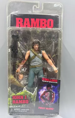 Buy 7'' NECA Figure First Blood John J Rambo First Blood PVC Action Figure Boxed Toy • 35.99£